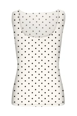 Outlet Only Onllone 2-Way S/L Top 5083276 Cloud Dancer Small Black Dots
