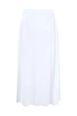 New Only Onllou Life Emb Long Skirt 4689278 Bright White