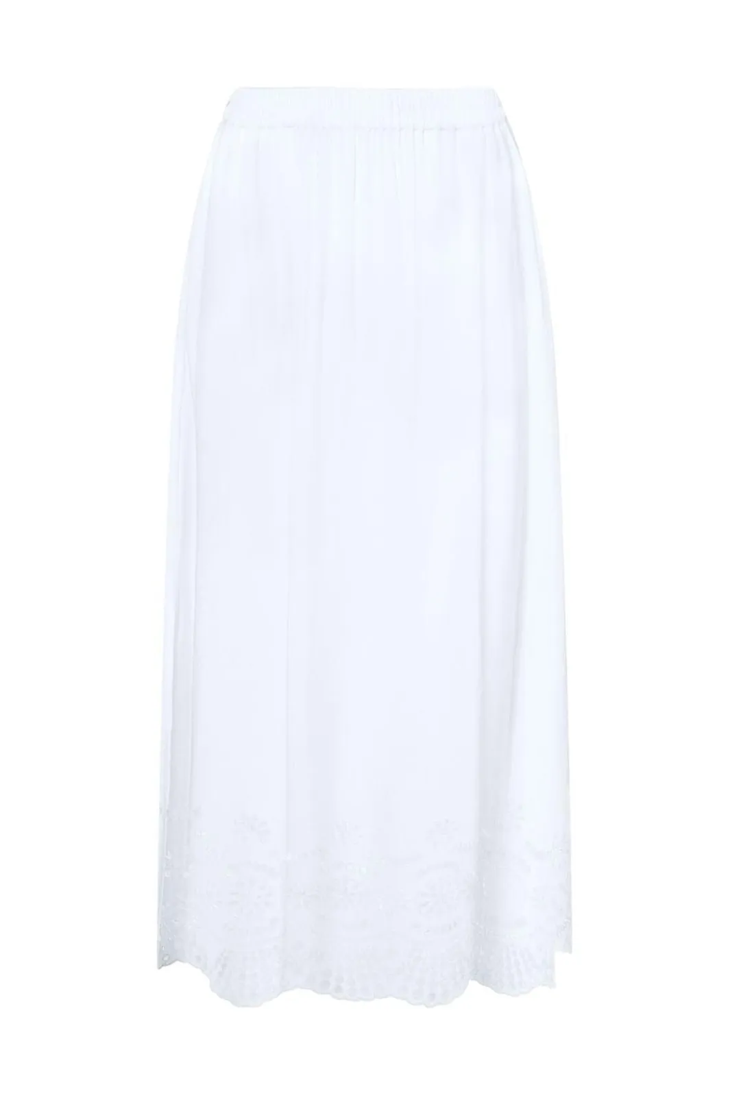 New Only Onllou Life Emb Long Skirt 4689278 Bright White