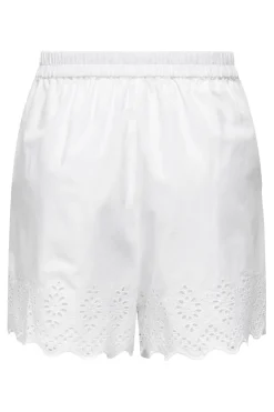 Only Onllou Life Emb Loose Shorts 4427998 Bright White