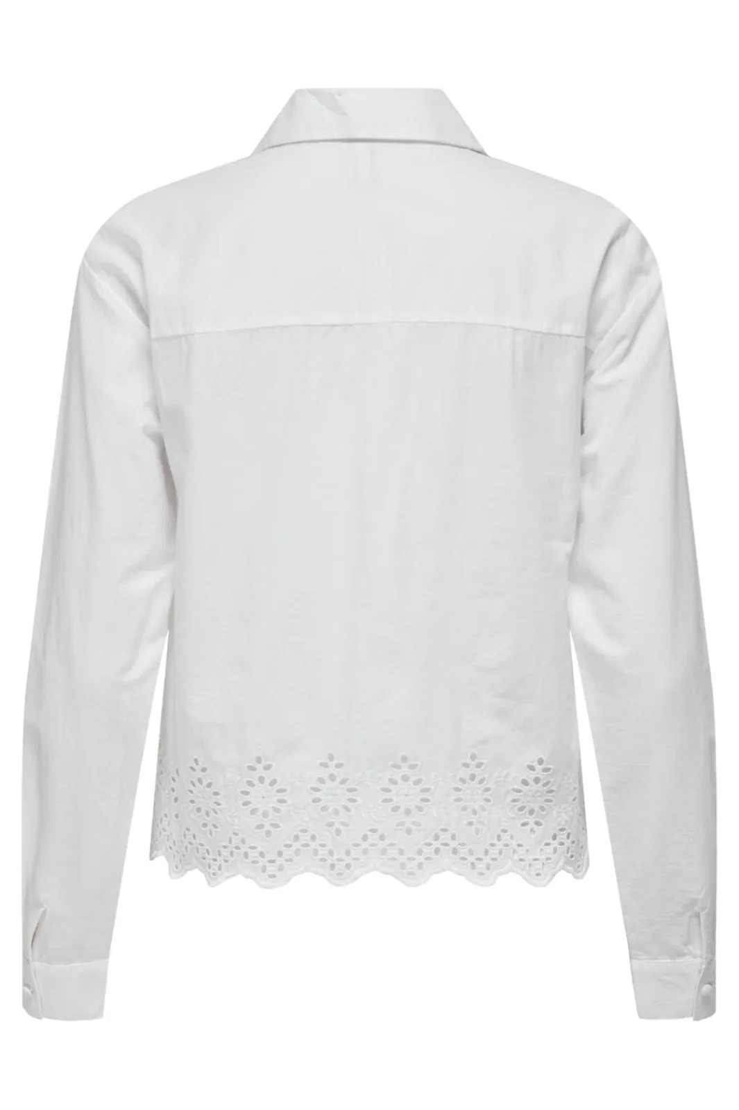 Only Onllou Life Emb L/S Shirt 4427992 Bright White