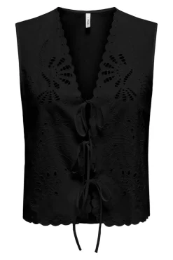 Outlet Only Onllou Life Emb S/L Tie Vest 4738168 Black