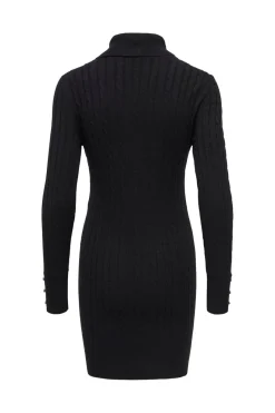 Clearance Only Onllouis Ls Rollneck Cable Dress At Knt 4932263 Black