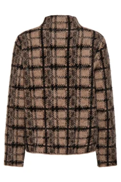 Only Onllouise Ls Highneck Knt 5083669 Chocolate Torte Toasted Coconut/Black/Mel