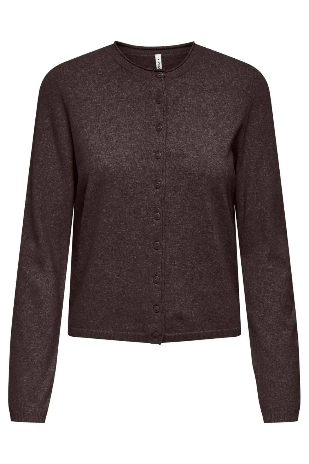 Best Only Onlloyal Ls O-Neck Button Cardi Knt 5021298 Chocolate Torte Melange