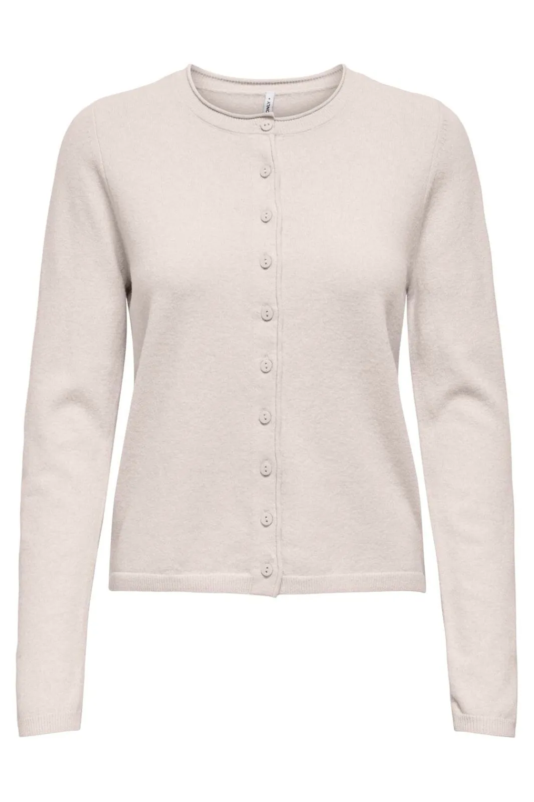 Outlet Only Onlloyal Ls O-Neck Button Cardi Knt 4986401 Moonbeam Melange