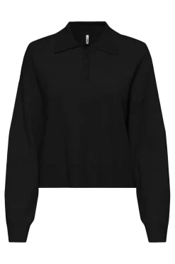 Discount Only Onllucy Ls Polo Neck Knt 4742206 Black