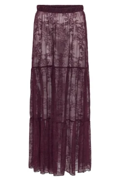 Sale Only Onllulu Long Lace Skirt 4885579 Winetasting