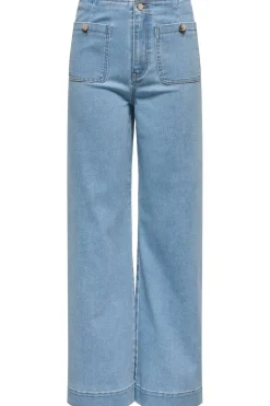 New Only Onlmadeline Wide Pocket Gua221 4845104 Light Blue Denim