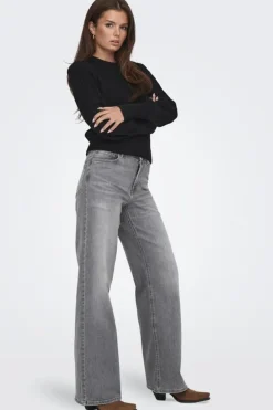 Only Onlmadison Blush Wid Rea0938 4572092 Light Grey Denim