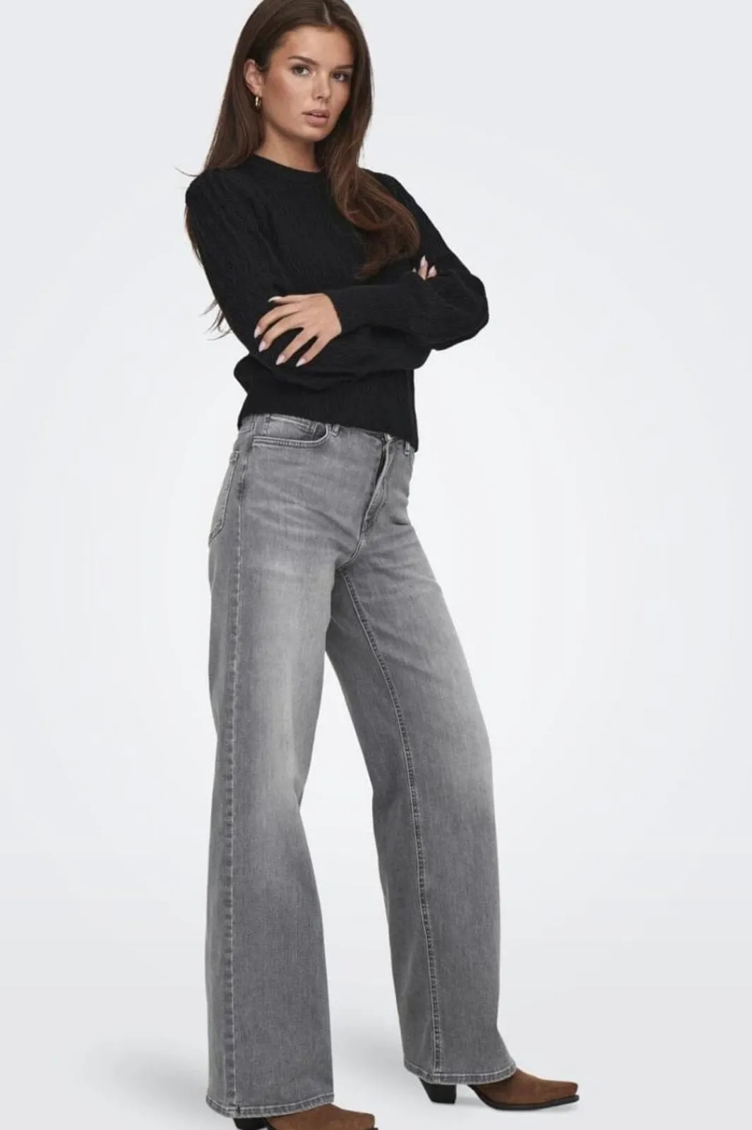 Only Onlmadison Blush Wid Rea0938 4572092 Light Grey Denim