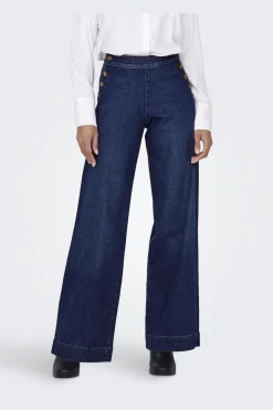 Best Only Onlmadison Button Wide Gen533Noos 4388373 Dark Medium Blue Denim