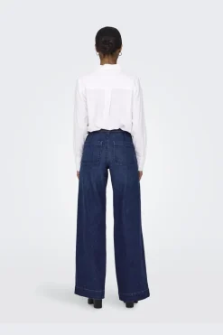 Best Only Onlmadison Button Wide Gen533Noos 4388373 Dark Medium Blue Denim