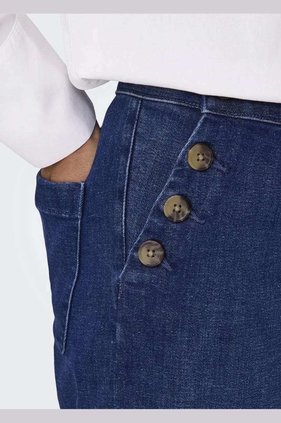 Best Only Onlmadison Button Wide Gen533Noos 4388373 Dark Medium Blue Denim