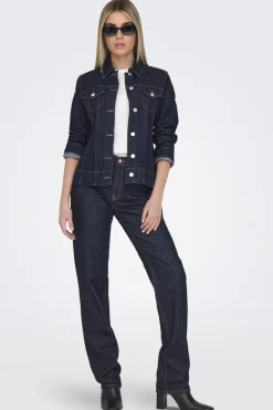 Outlet Only Onlmadison Ls Shaped Jacket Mae 4657628 Dark Blue Denim