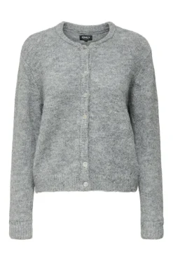Hot Only Onlmaggie Life Ls Button Cardigan Cc Knt 4802268 Light Grey Melange