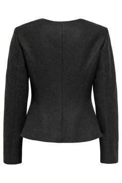 Clearance Only Onlmaika L/S Asym Fit Jacket Ox 4929080 Dark Grey Melange