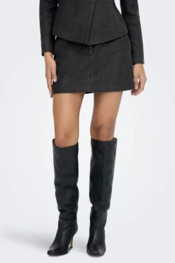 Best Only Onlmaika Short Skirt Ox 4929520 Dark Grey Melange