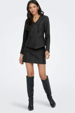 Best Only Onlmaika Short Skirt Ox 4929520 Dark Grey Melange
