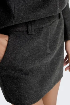 Best Only Onlmaika Short Skirt Ox 4929520 Dark Grey Melange
