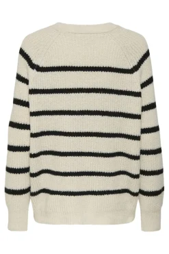 Clearance Only Onlmally Life Ls Loose O-Neck Knt 4893592 Whitecap Gray Black