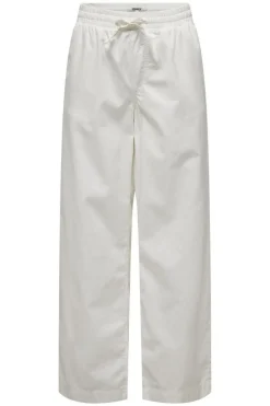 New Only Onlmarcy Life Str Pull-Up Pant 4459687 Cloud Dancer