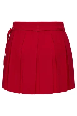 Outlet Only Onlmarine Life String Pleat Skirt Tlr 4669936 High Risk Red