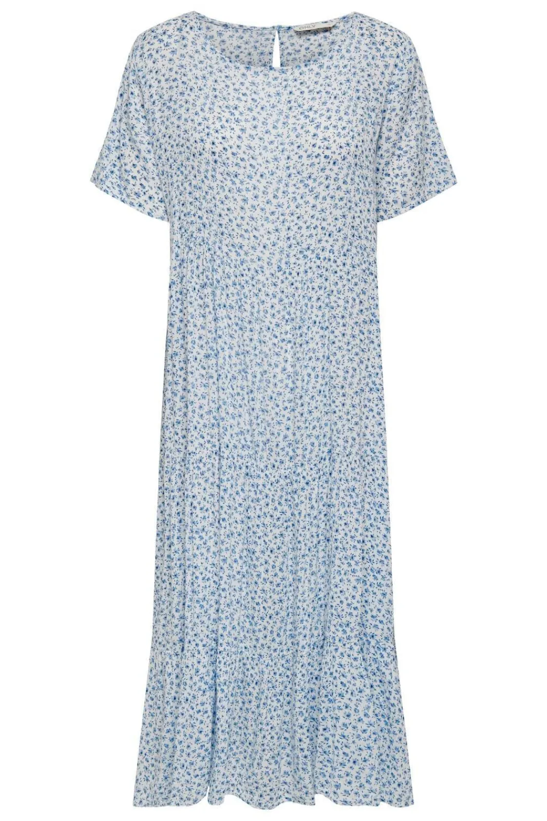 Only Onlmaya Life S/S Dress 4499511 Cloud Dancer Johanne Blue Ditsy