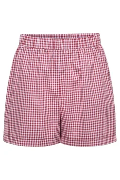Only Onlmaye Check Shorts 4955609 Salsa White