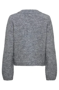 Best Only Onlmiggie Ls O-Neck Pearl Cardi Knt 5068425 Medium Grey Melange Fmop