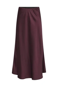 Sale Only Onlmika Vis Satin Long Skirt 4886623 Decadent Chocolate