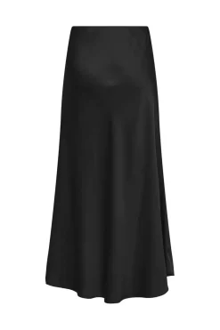 Online Only Onlmika Vis Satin Long Skirt 4886620 Black