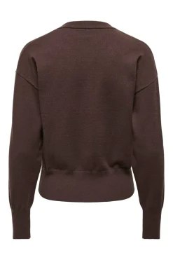 Sale Only Onlmio Ls O-Neck Button Cardiga Knt 5052264 Seal Brown Dtm Buttons