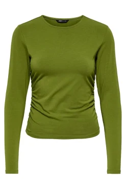 Hot Only Onlmira Life L/S Ruching Top 5087695 Avocado