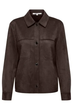 Best Only Onlmira L/S Faux Suede Shirt 4962108 Coffee Bean