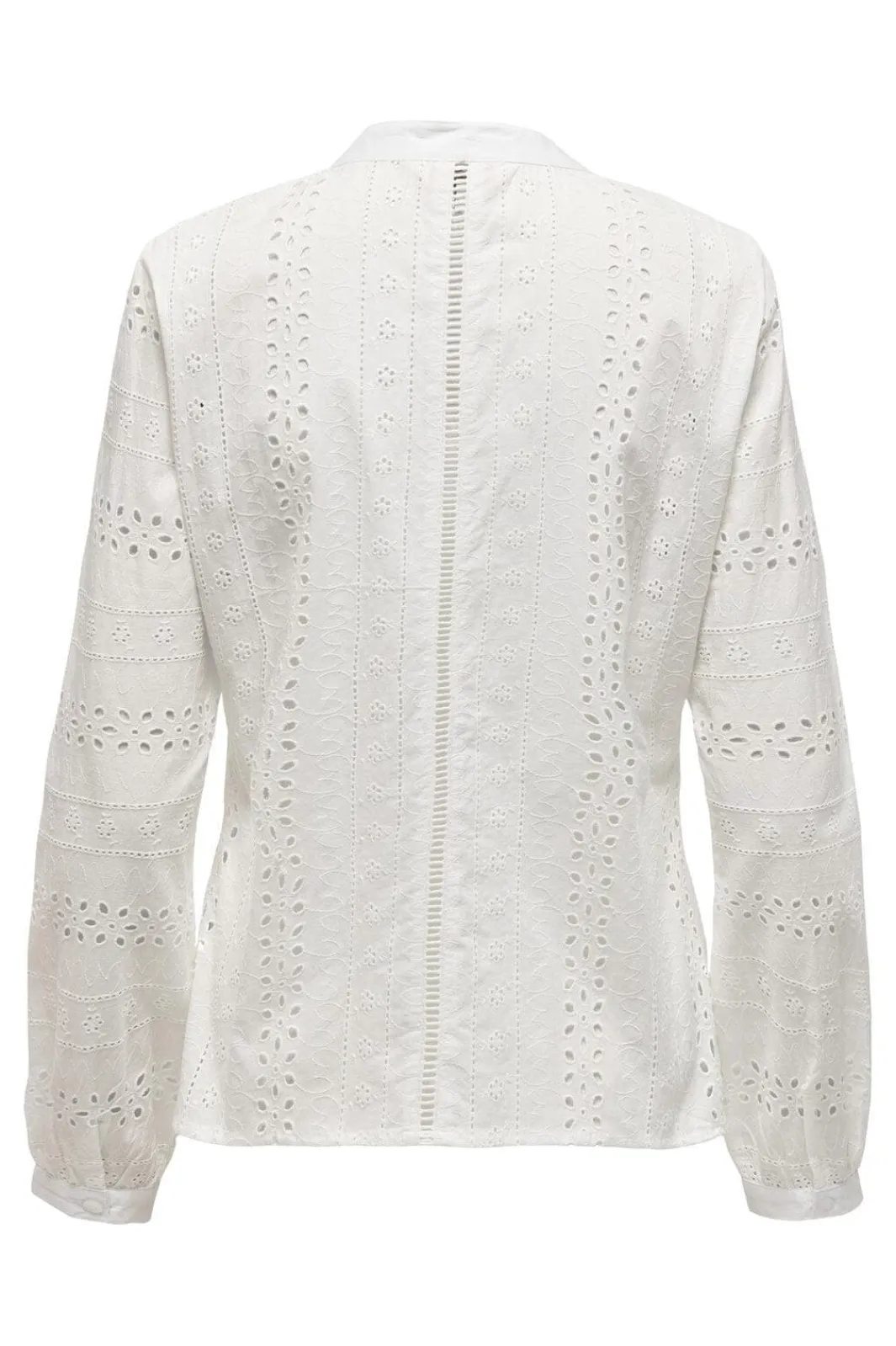 Sale Only Onlmiriam Ls Emb Anglaise Blouse 2961731 Cloud Dancer