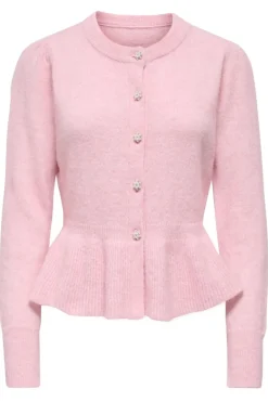 Online Only Onlmonique Life Ls Peplum Cardi Knt 5026560 Romance Rose Melange