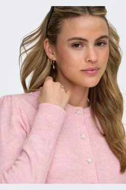 Online Only Onlmonique Life Ls Peplum Cardi Knt 5026560 Romance Rose Melange