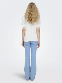 Discount Only Onlmonja S/S Tee 4474467 White