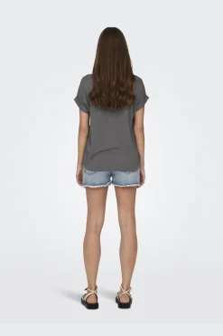 Hot Only Onlmoster S/S O-Neck Top 4336608 Plum Kitten