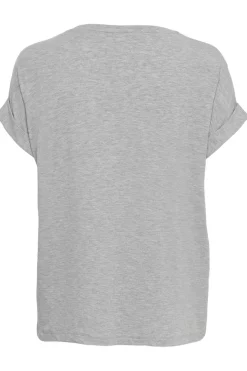 Only Onlmoster S/S O-Neck Top 2079283 Light Grey Melange