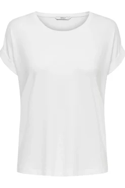 Discount Only Onlmoster S/S O-Neck Top 2079282 White