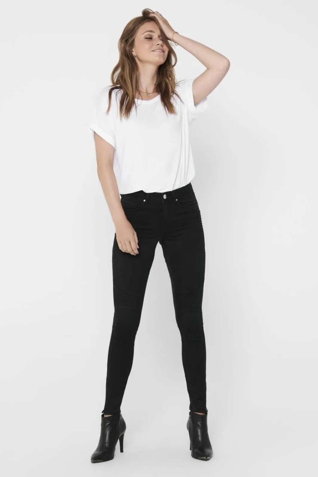 Discount Only Onlmoster S/S O-Neck Top 2079282 White