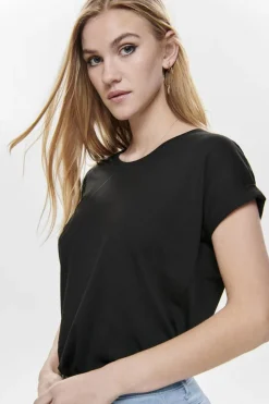 Only Onlmoster S/S O-Neck Top 2861071 Black Solid Black