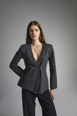 Best Only Onlmyera Life Ls One Button Cardigan Knt 4939844 Dark Grey Melange