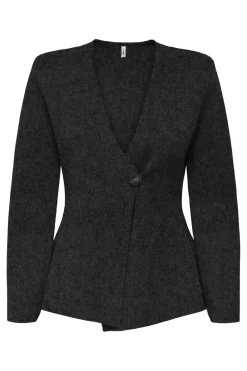 Best Only Onlmyera Life Ls One Button Cardigan Knt 4939844 Dark Grey Melange