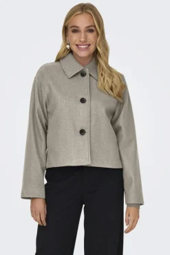 Best Only Onlnancy Life Short Jacket Cc 4456279 Simply Taupe Melange