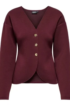 Hot Only Onlnaomi L/S Cardigan Swt 4912046 Decadent Chocolate Gold Buttons