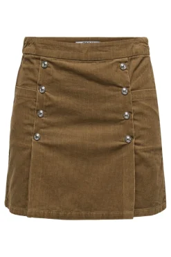 Outlet Only Onlnessa But Pleat Cord Skirt 4810802 Toasted Coconut