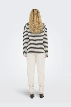 Discount Only Onlnew Soph Life L/S O-Neck Top Box 4702832 Birch Navy Blazer